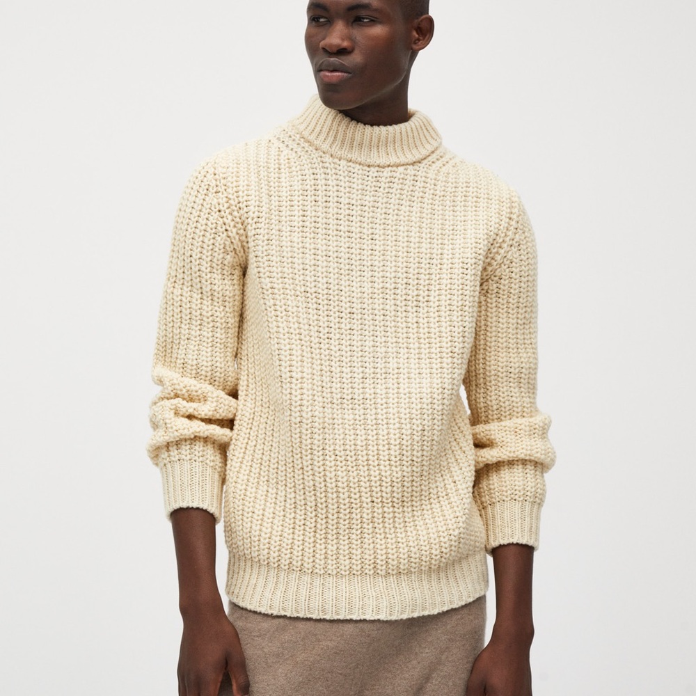 Babaà Men’s jumper No 13 in Mist